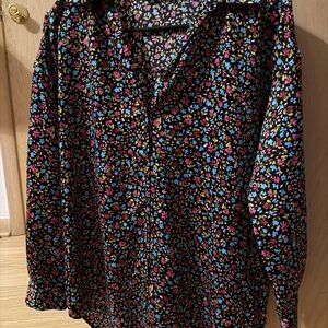 Zara Multicolor Floral Blouse